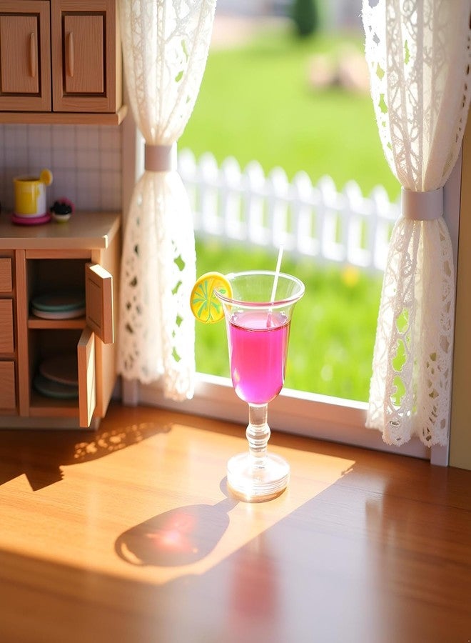 Mozff 4-Piece 1:12 Scale Mini Bar Set - Hyper-Realistic Resin Wine & Cocktail Bottles for Dollhouse Kitchens, Architectural Models & Photography Props - Image 3